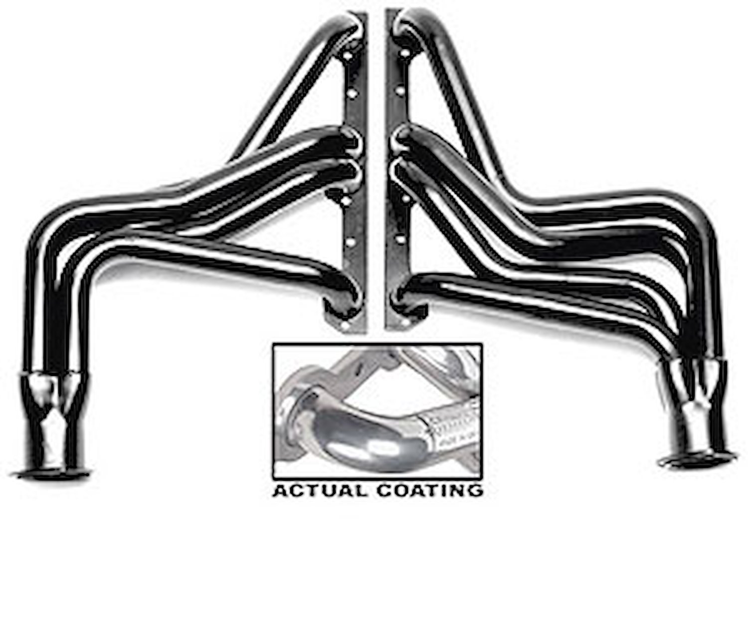 Standard Duty HTC Coated Full-Length Headers 1984-86 Chevy