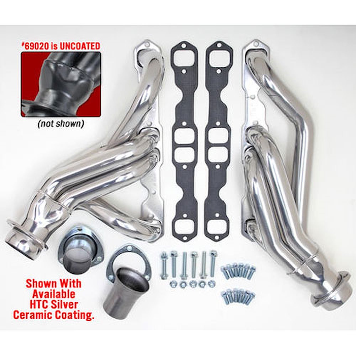 Standard Duty Uncoated Mid-Length Headers for 1967-for 1987 Chevy/GMC C10/C20 PICKUP w/SBC