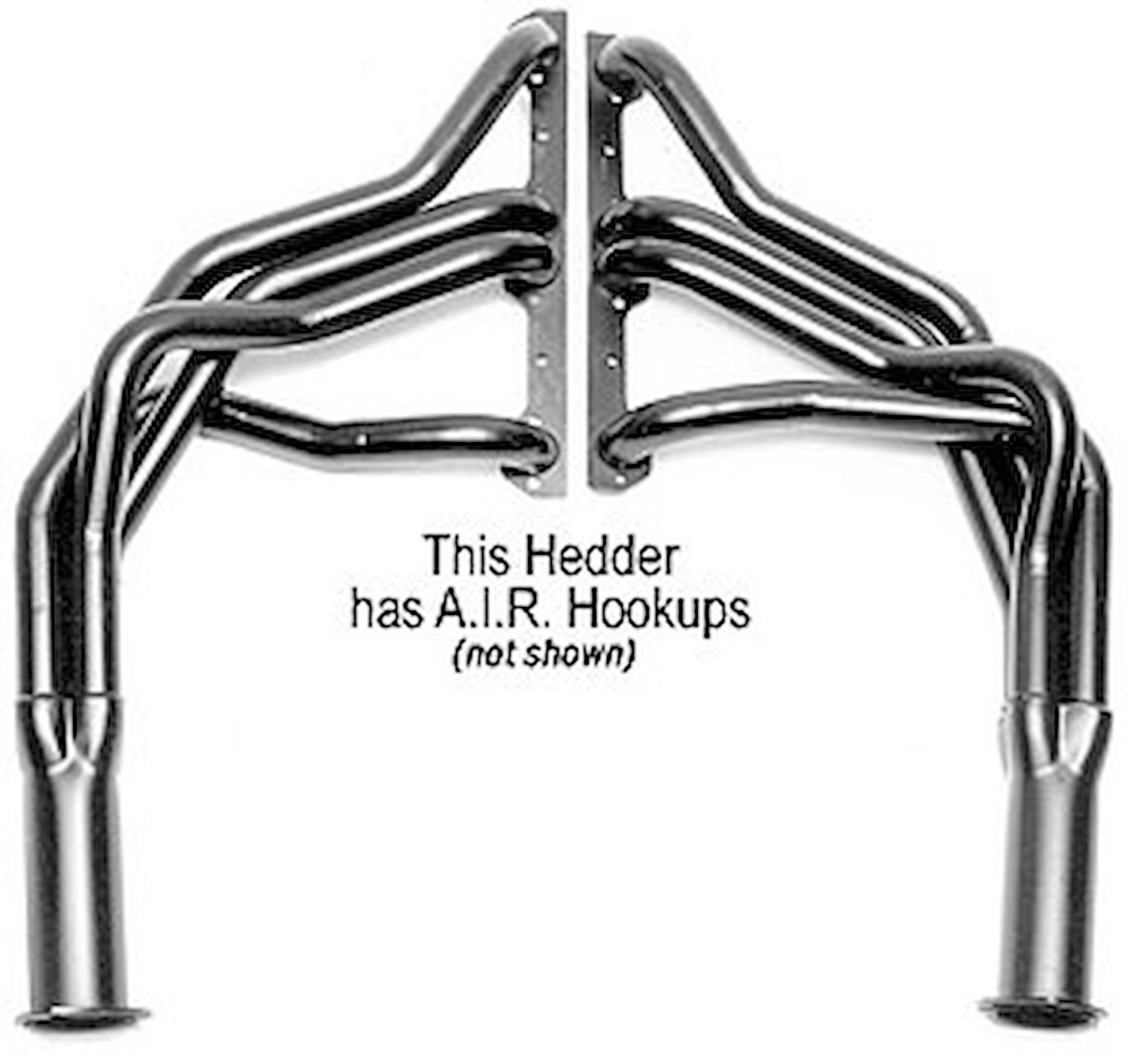 Standard Duty Uncoated Full Length Headers for 1971-91 Chevy G10,G20,G30 & Class C Motorhome