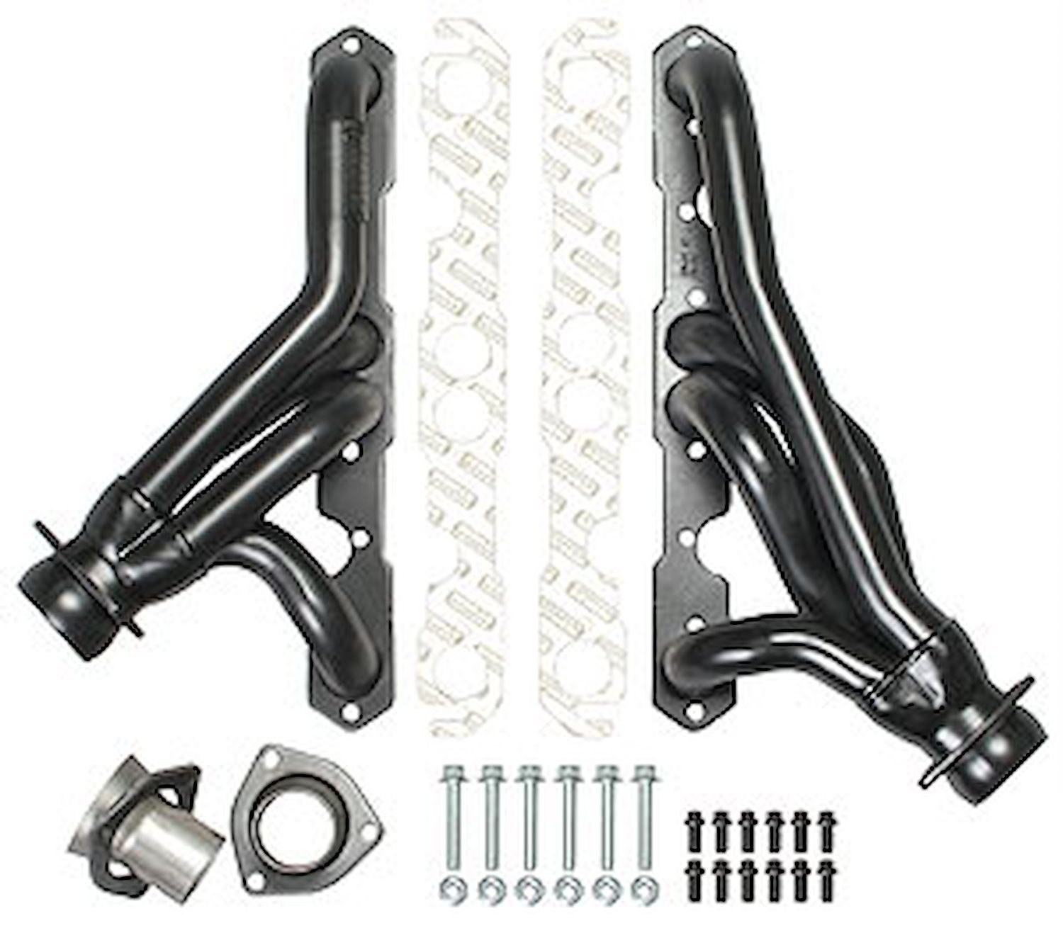 Standard Duty Uncoated Shorty Headers for 1987-95 Jeep Wrangler Engine Swap to SBC 283-400