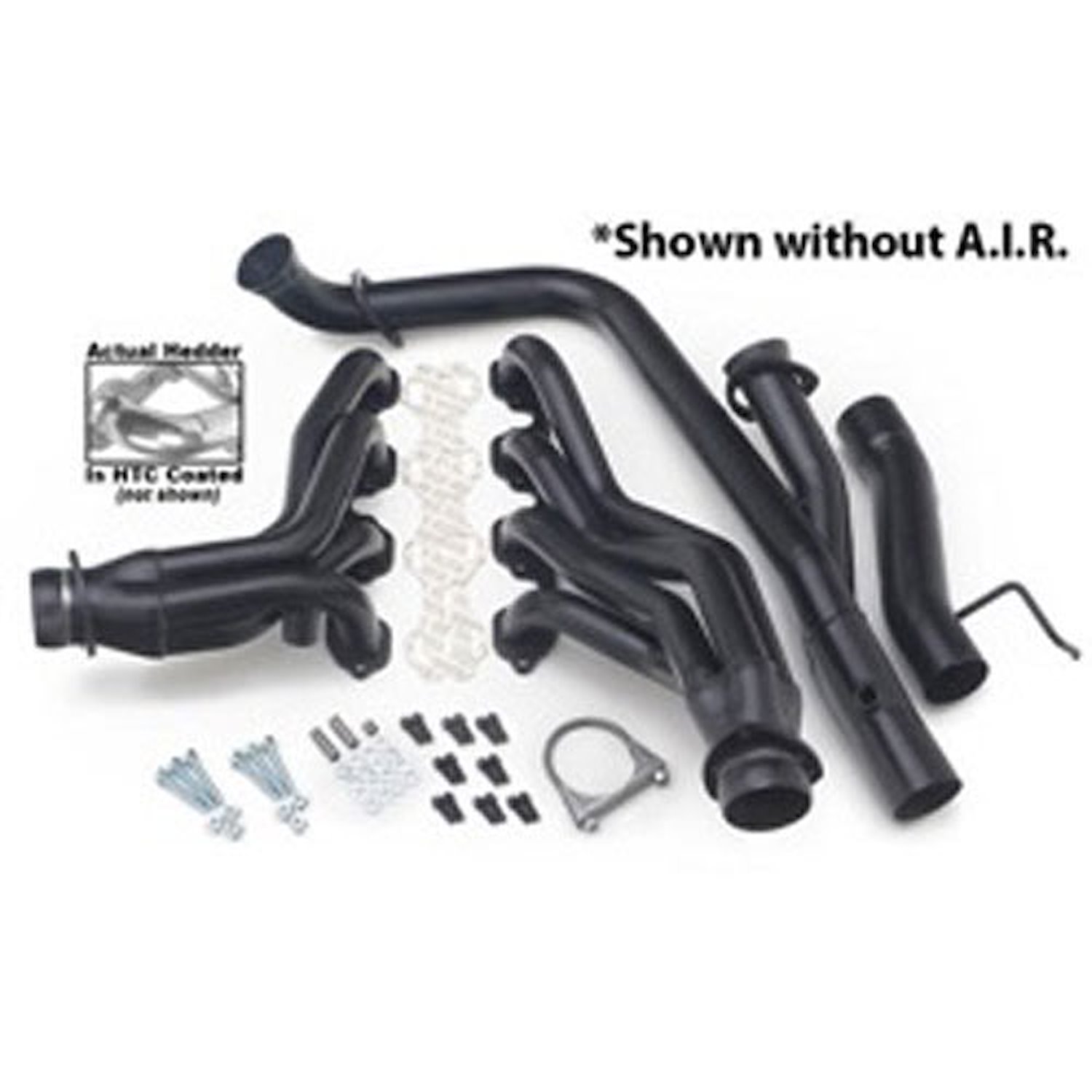 Standard Duty HTC Coated Shorty Headers 1988-97 Ford F-250/F-350 7.5L