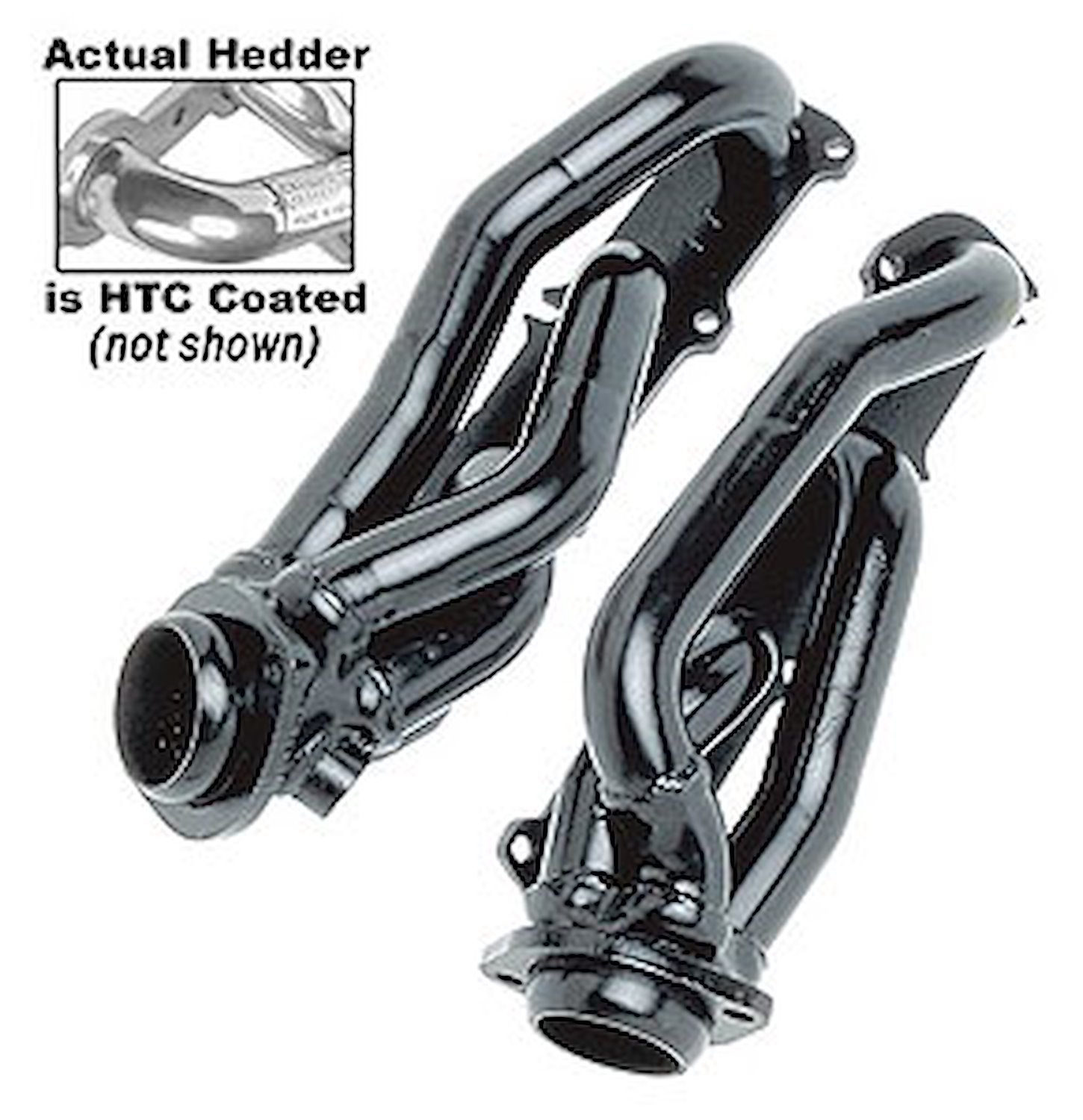 Standard Duty HTC Coated Shorty Headers 1997-04 Ford Truck/SUV 4.6L