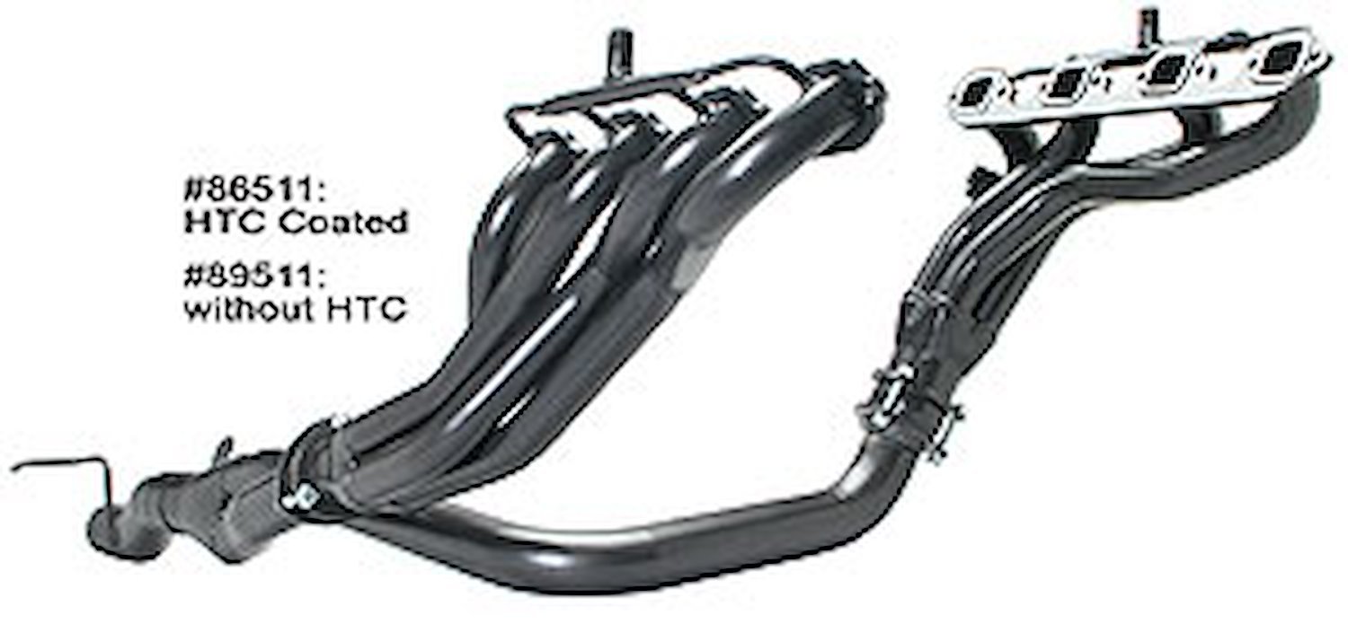 Standard Duty Uncoated Shorty Headers for 1988-97 Ford F-150/250/350 2WD/4WD 7.5L
