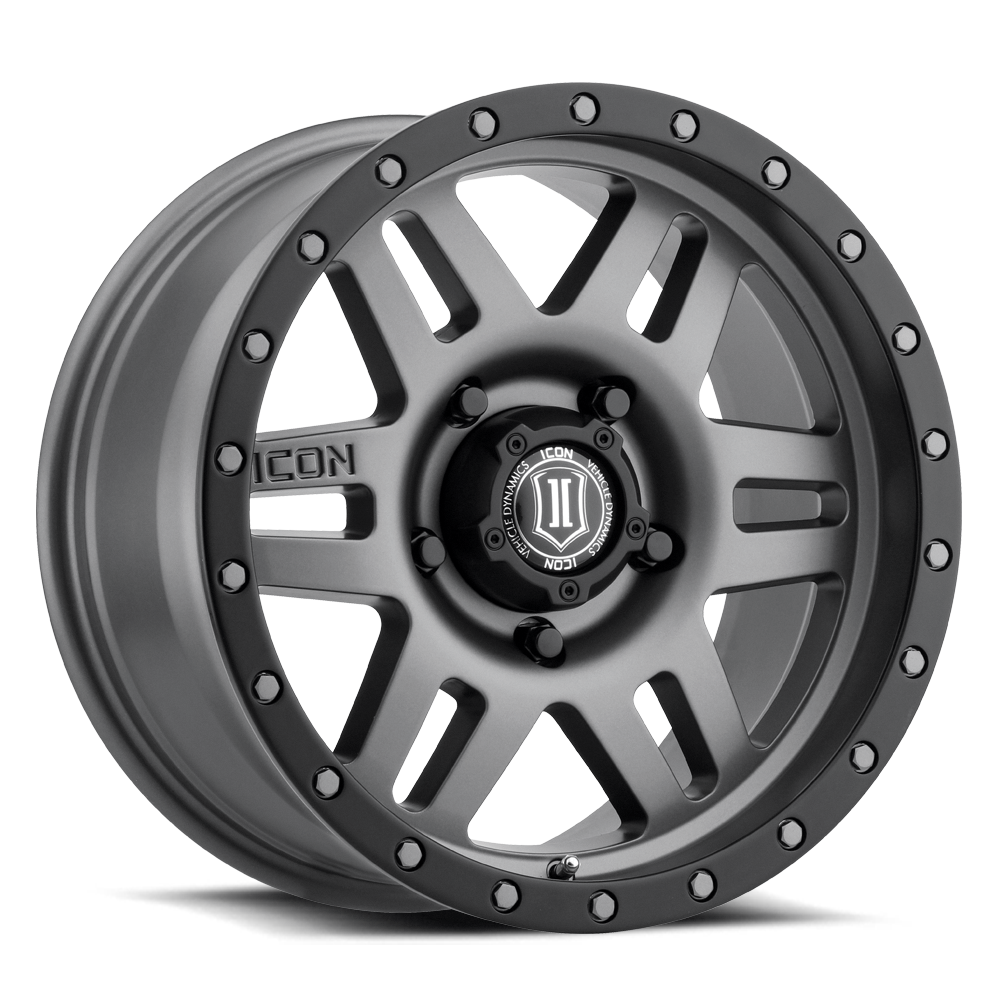 SIX SPEED Wheel, Size: 17 X 8.5", Bolt Pattern: 5 X 5" [Titanium]