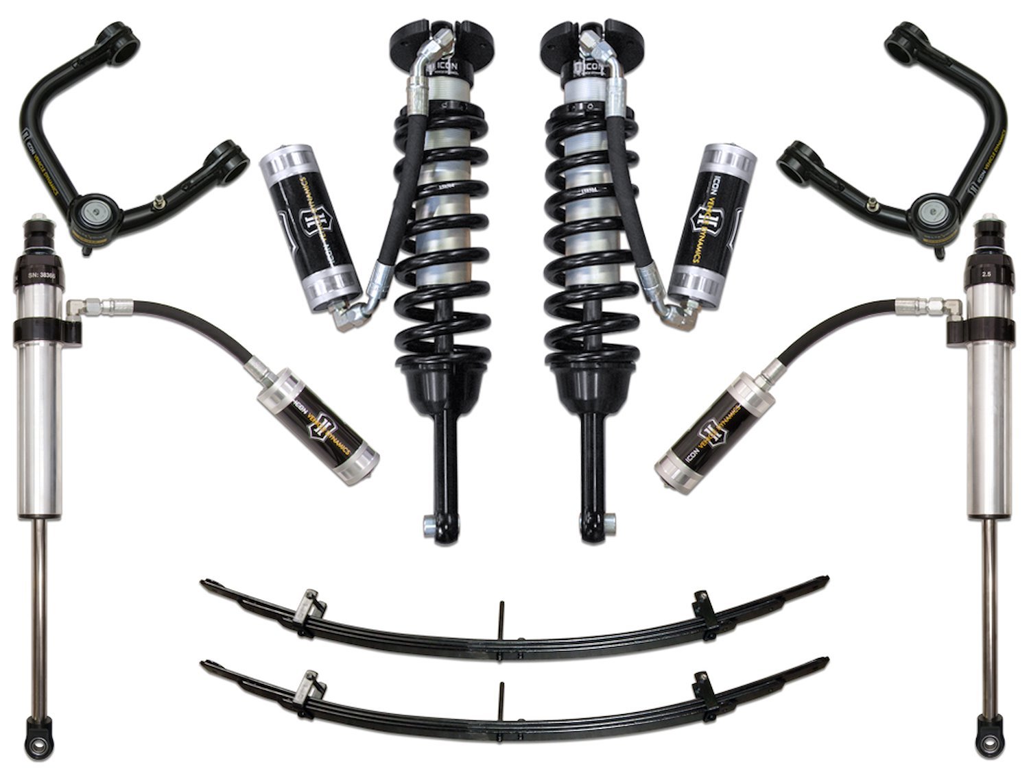 2005-2015 TACOMA 0-3.5 in. LIFT/16-UP 0-2.75 in. LIFT STAGE 5 SUSPENSION SYSTEM WITH TUBULAR UPPER CONTROL ARMS