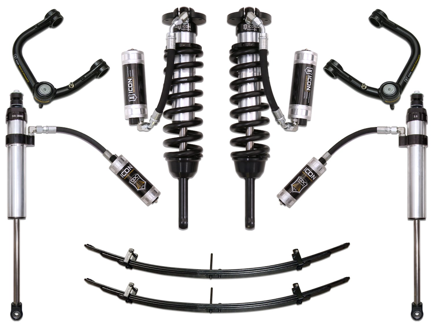 2005-2015 TACOMA 0-3.5 in. LIFT/16-UP 0-2.75 in. LIFT STAGE 6 SUSPENSION SYSTEM WITH TUBULAR UPPER CONTROL ARMS