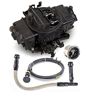 Ultra Double Pumper Carburetor Kit Includes: 650 cfm Carb with Manual Choke (Hard Core Gray )