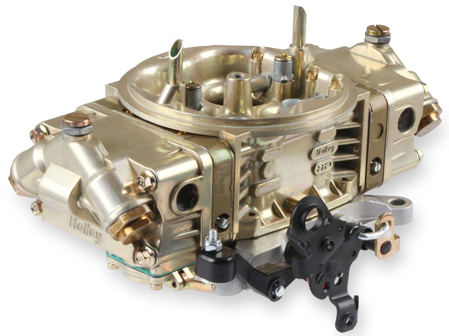 650 CFM 4150 HP Series Classic Carburetor, Mechanical Secondary - Gold Dichromate Finish