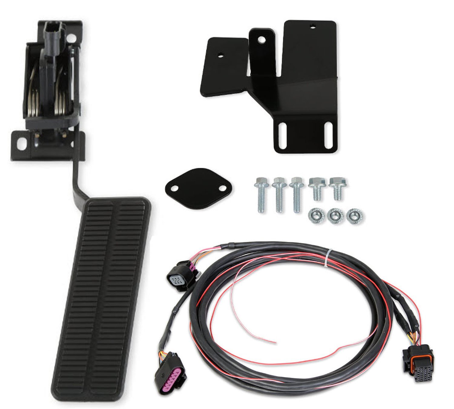 145-160 Drive-By-Wire Accelerator Pedal Assembly Kit for 1955-1957 Chevy w/GM Gen III/IV LS, Gen V LT Engine & Dominator EFI ECU