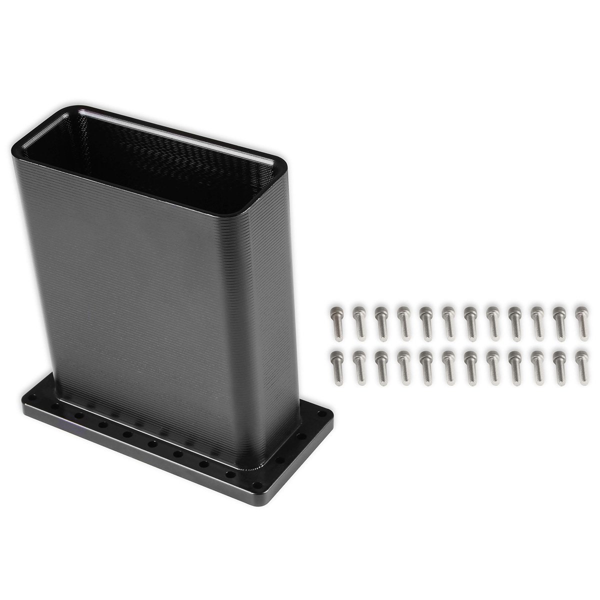 Billet Burst Panel Deflector Duct for Modular Lo-Ram/Ultra Lo-Ram Intake Manifolds [Black Finish]