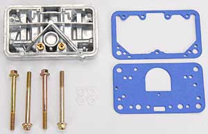 Metering Block Conversion Kit For 4160 carbs with center-hung fuel bowls