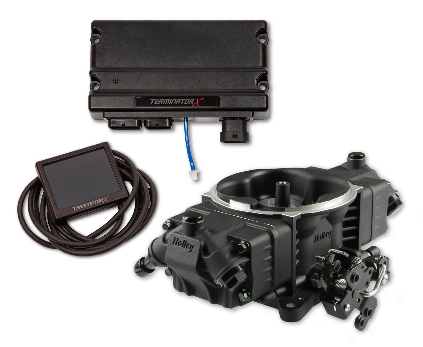 Terminator X Stealth 4150 EFI System for GM LS Engines with 24x Ignition [Black Finish]