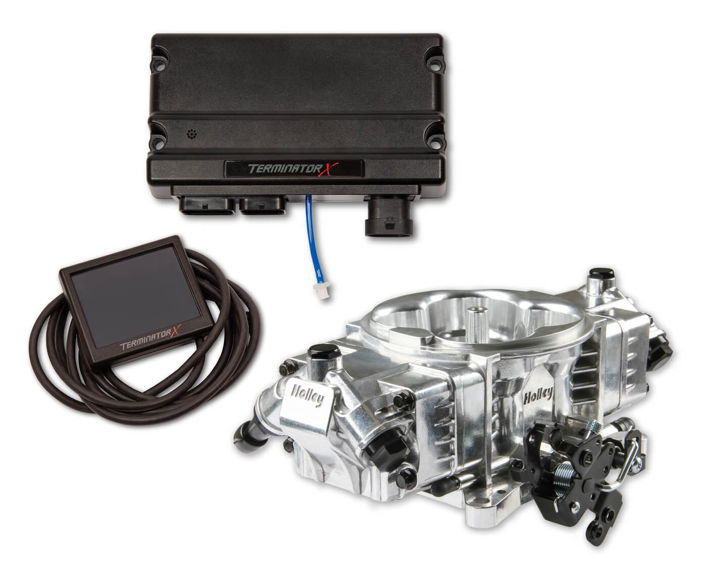 Terminator X Stealth 4150 EFI System for GM LS Engines with 58x Ignition [Shiny Finish]
