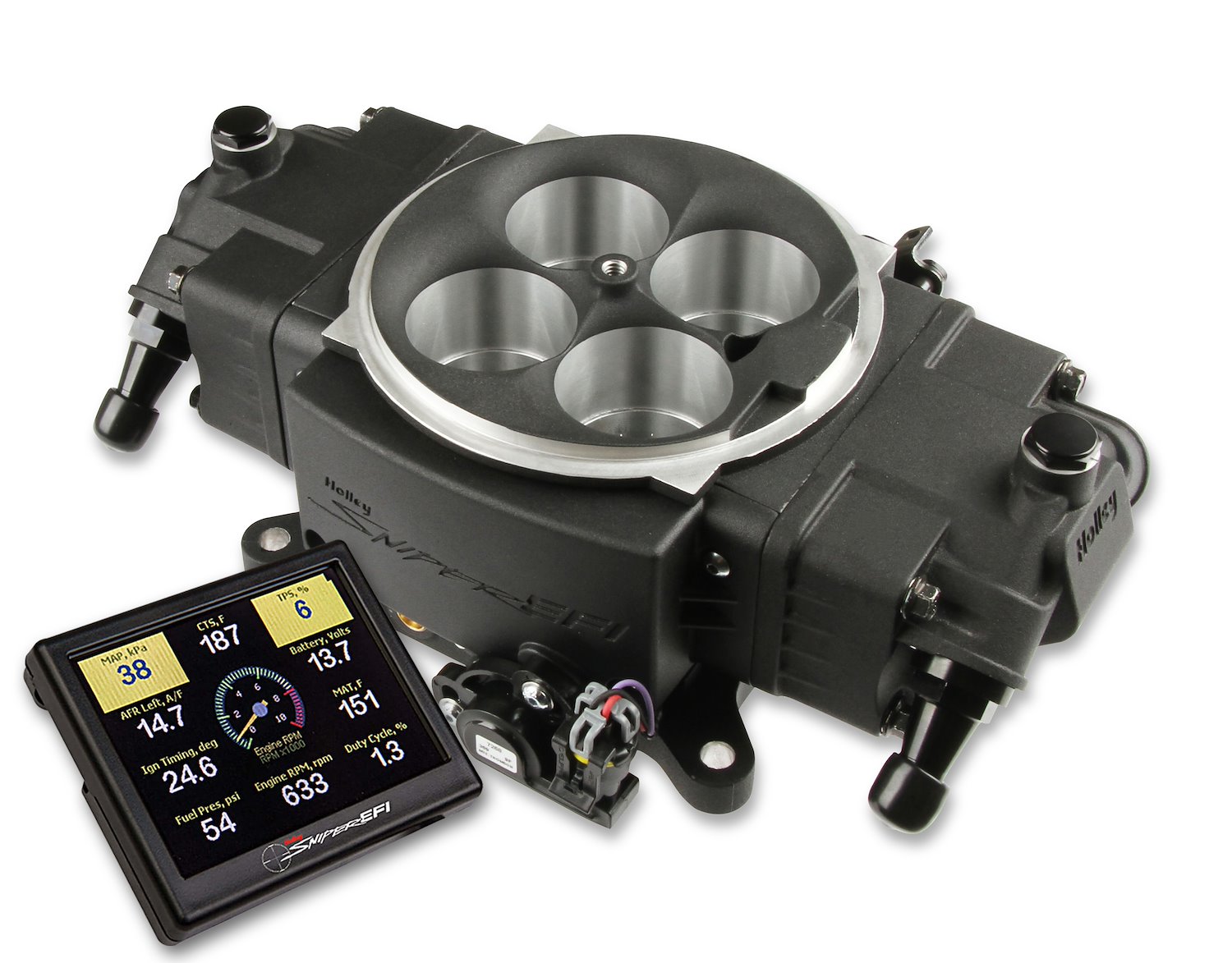 550-871 Sniper Stealth 4150 Self-Tuning Fuel Injection System — HOLLEY