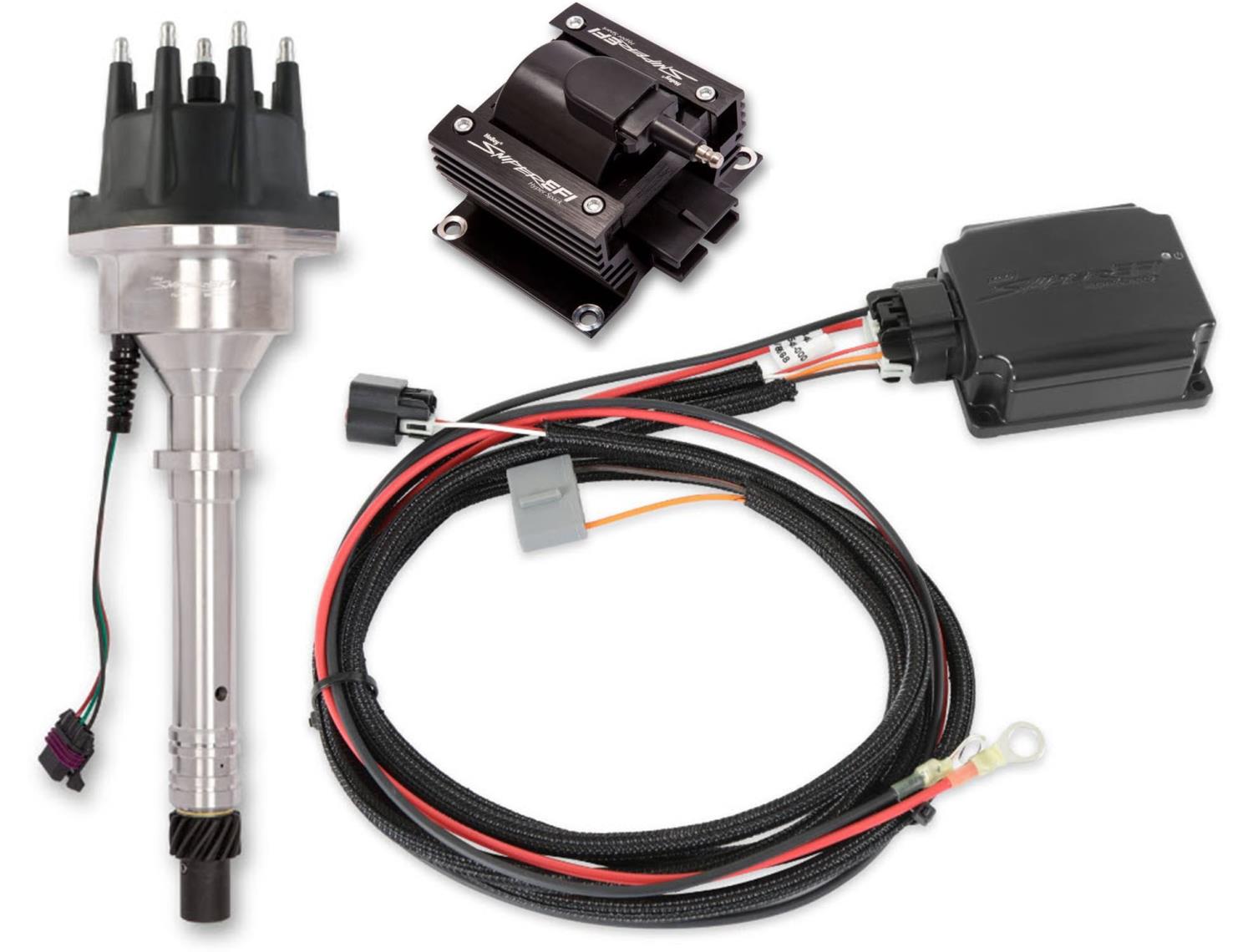 Sniper EFI HyperSpark Distributor Kit for Chevy Small, Big Block Engines (w/HyperSpark II Ignition Box)