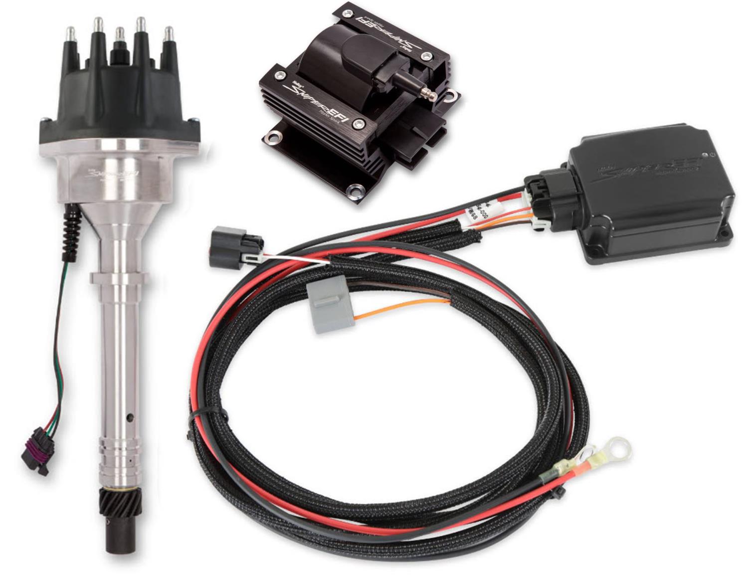 Sniper EFI HyperSpark Distributor Kit for Ford 351W Small Block Engine  (w/HyperSpark II Ignition Box)