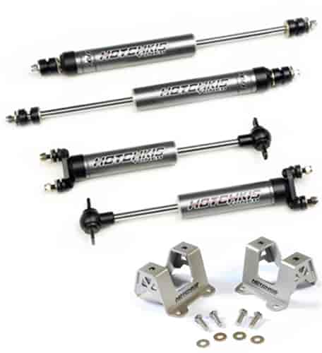 Tuned 1.5 Street Performance Series Aluminum Shocks and Mount Brackets Kit 1964.5-1966 Ford Mustang