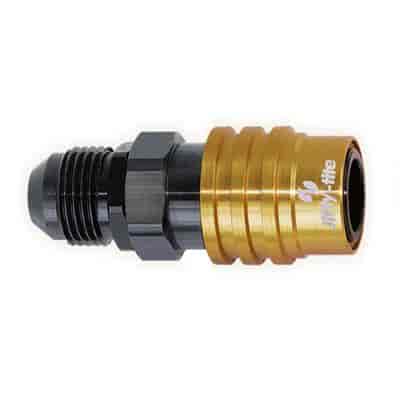 Socket -4 AN Male O-ring Boss Seal -Non- Valved EPDM Seal