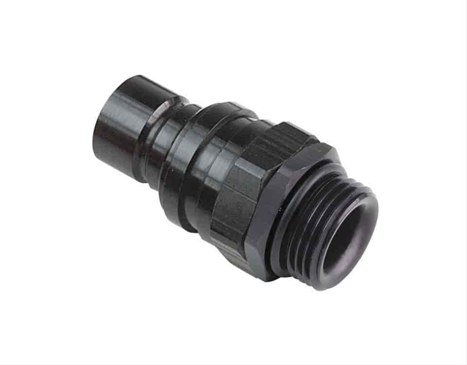 Plug -4 AN Male O-ring Boss EPDM Seal - Valved