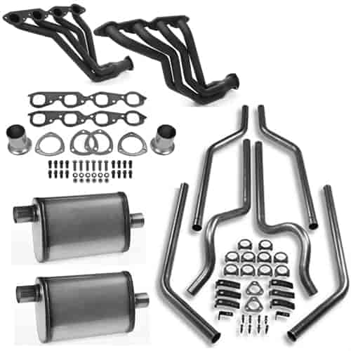 /JEGS Complete Exhaust Kit for 1973-1987 GM 4WD