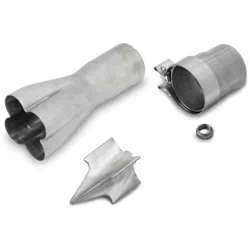 Deluxe Stainless Steel 4-into-1 Collector Kit Primary Tube: 1-3/4"