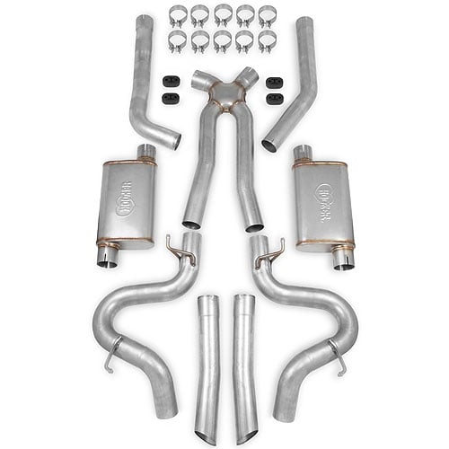 70501363-R Blackheart LS Engine Swap Header-Back Exhaust System for GM Small Block