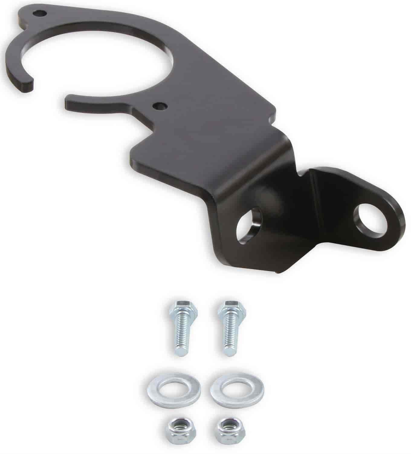 Hooker Blackheart BHS520: Steering Shaft Support Bracket | 1997-2006 Jeep  Wrangler with Gen III Hemi Swap | Jeep  | 3/16 in. Thick Steel | Black  Powder-Coated Finish | Sold Individually - JEGS High Performance