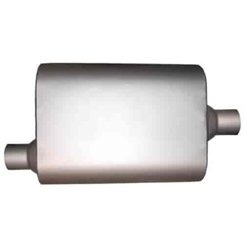 Full Boar Truck Muffler 2.25" Inlet, 2.25" Outlet