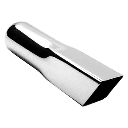 Chrome Stainless Steel Exhaust Tip Box Style 3.5" x 4"