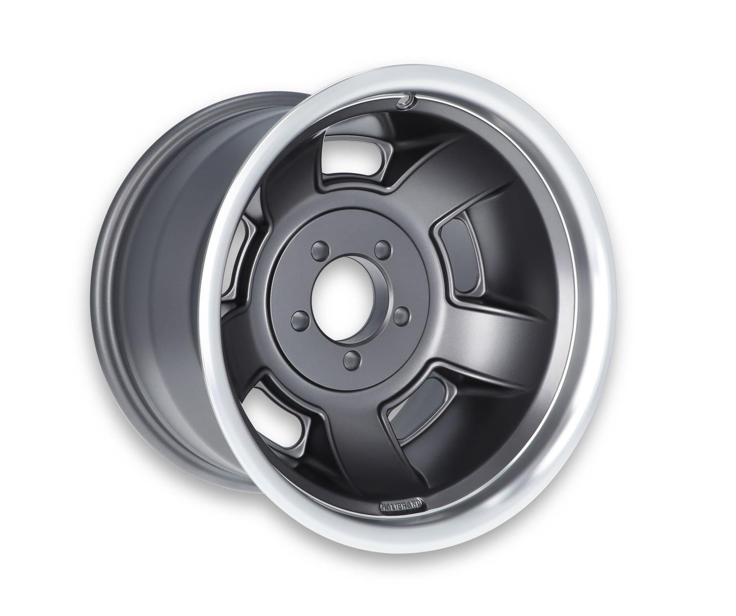Sprint Rear Wheel, Size: 15x10", Bolt Pattern: 5x4.5", Backspace: 4.25" [Anthracite with Machined Lip - Semi Gloss Clearcoat]