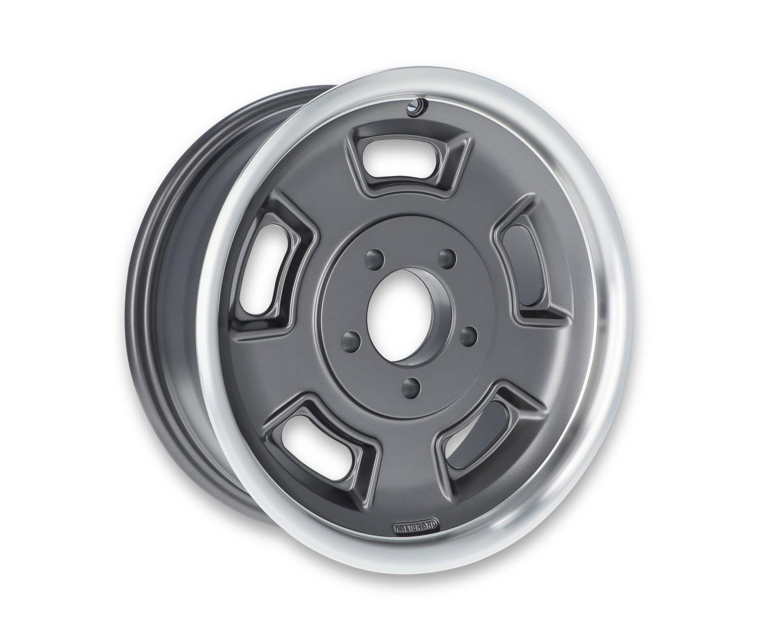 Sprint Front Wheel, Size: 15x6", Bolt Pattern: 5x4.75", Backspace: 3.13" [Anthracite with Machined Lip - Semi Gloss Clearcoat]