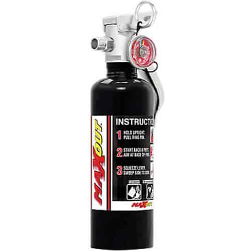 MaxOut Dry Chemical Fire Extinguisher Black 1-lb bottle