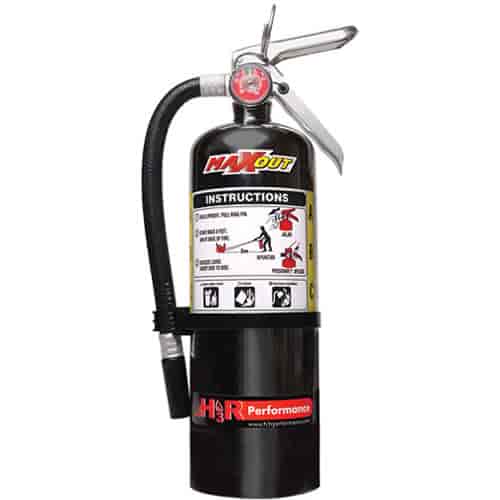 MaxOut Dry Chemical Fire Extinguisher Black 5-lb bottle