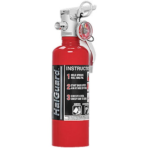 HG100R HalGuard Clean Agent Car Fire Extinguisher 1.4 lb. [Red]
