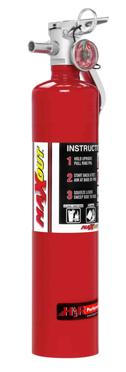 MaxOut Dry Chemical Fire Extinguisher Red 2.5-lb bottle