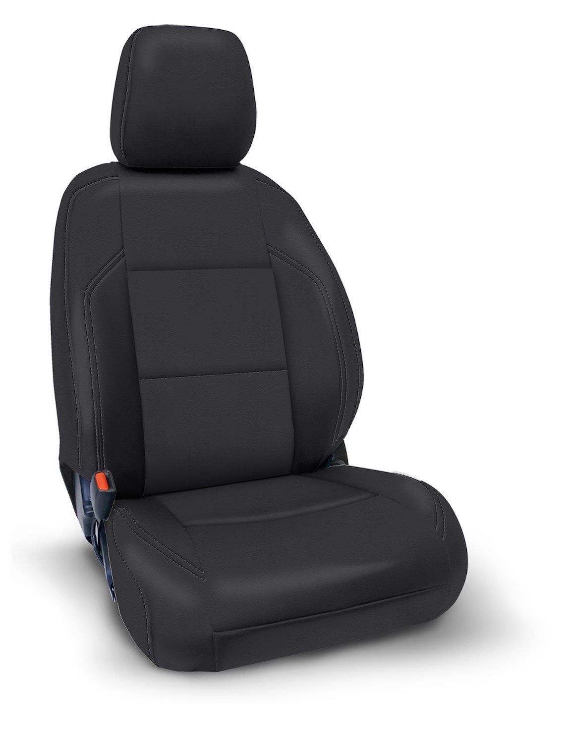 B057-02 Front Seat Covers, 16-22 Tacoma; w/ Power Seat Adjuster [Black]