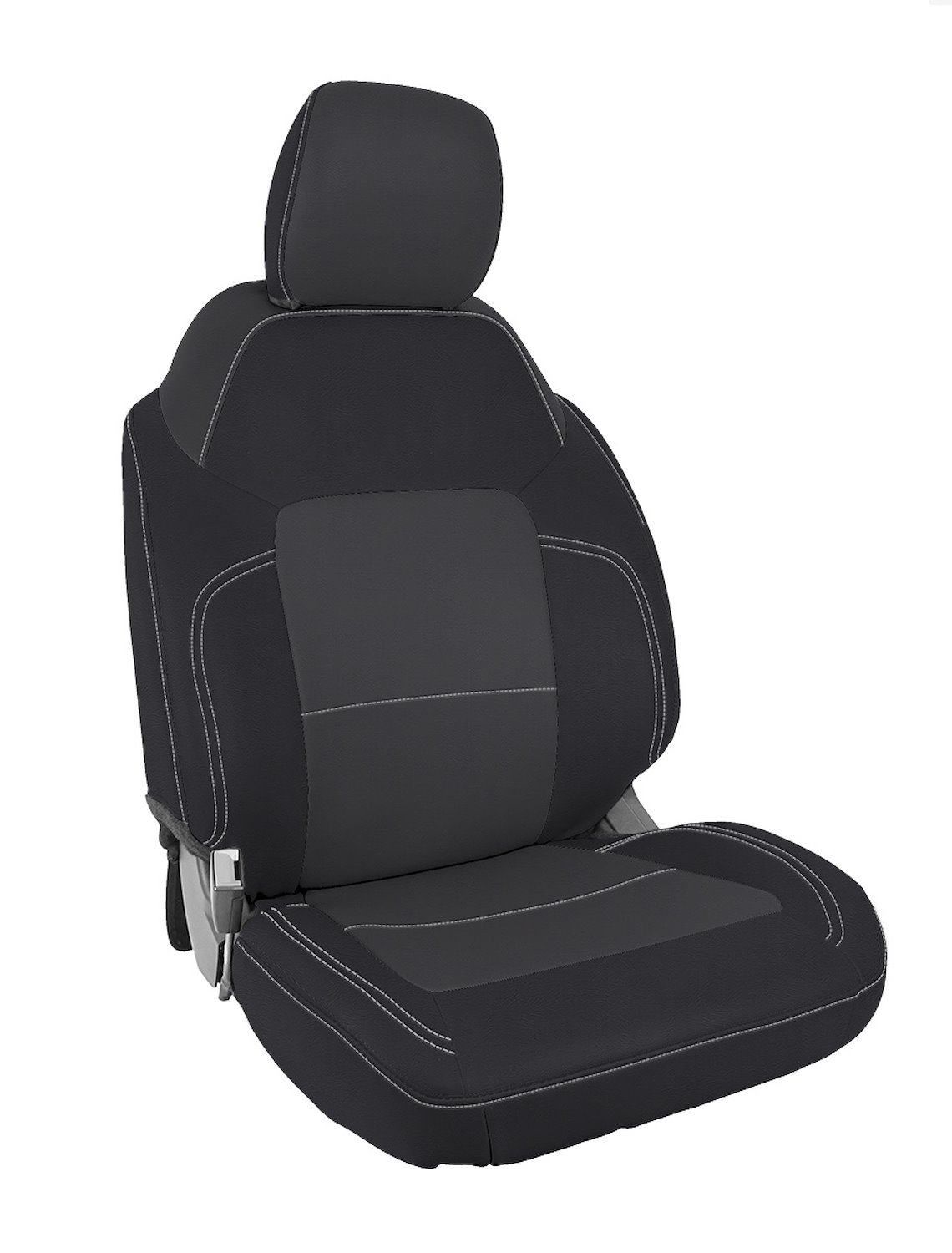 B058-03 Front Seat Covers, 21-22 Bronco; 2-Door [Black/Grey]