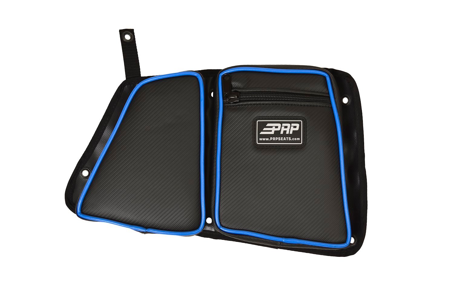 E41-V Door Bag w/ Knee Pad, RZR Models; w/o OEM Door Speakers [Rear Passenger Side; Blue]