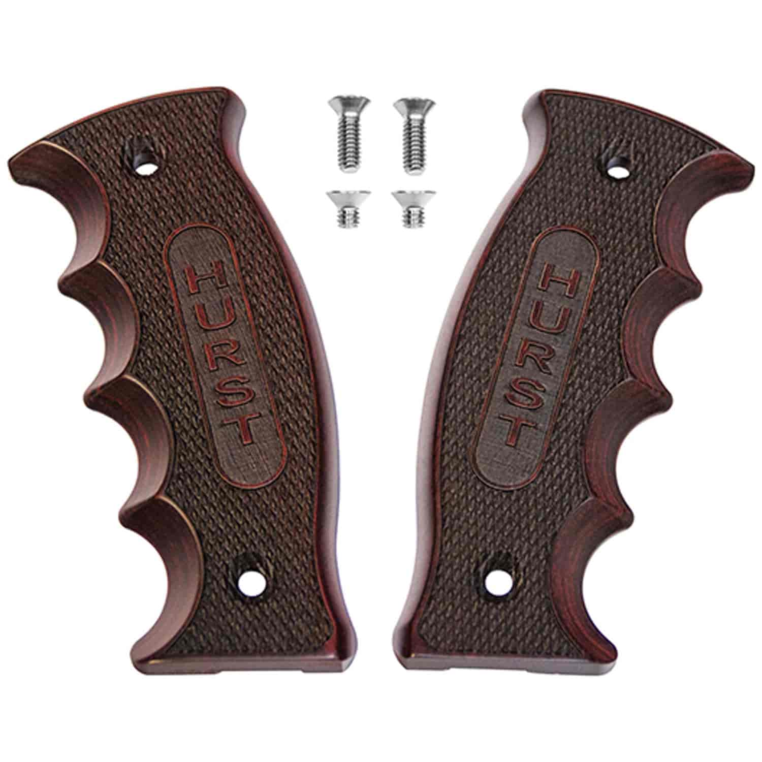 Pistol Grip Handle Side Plates Rosewood w/ Natural