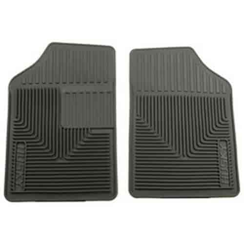 Grey Heavy Duty Front Floor Mats, Fits Various Vehicle Applications