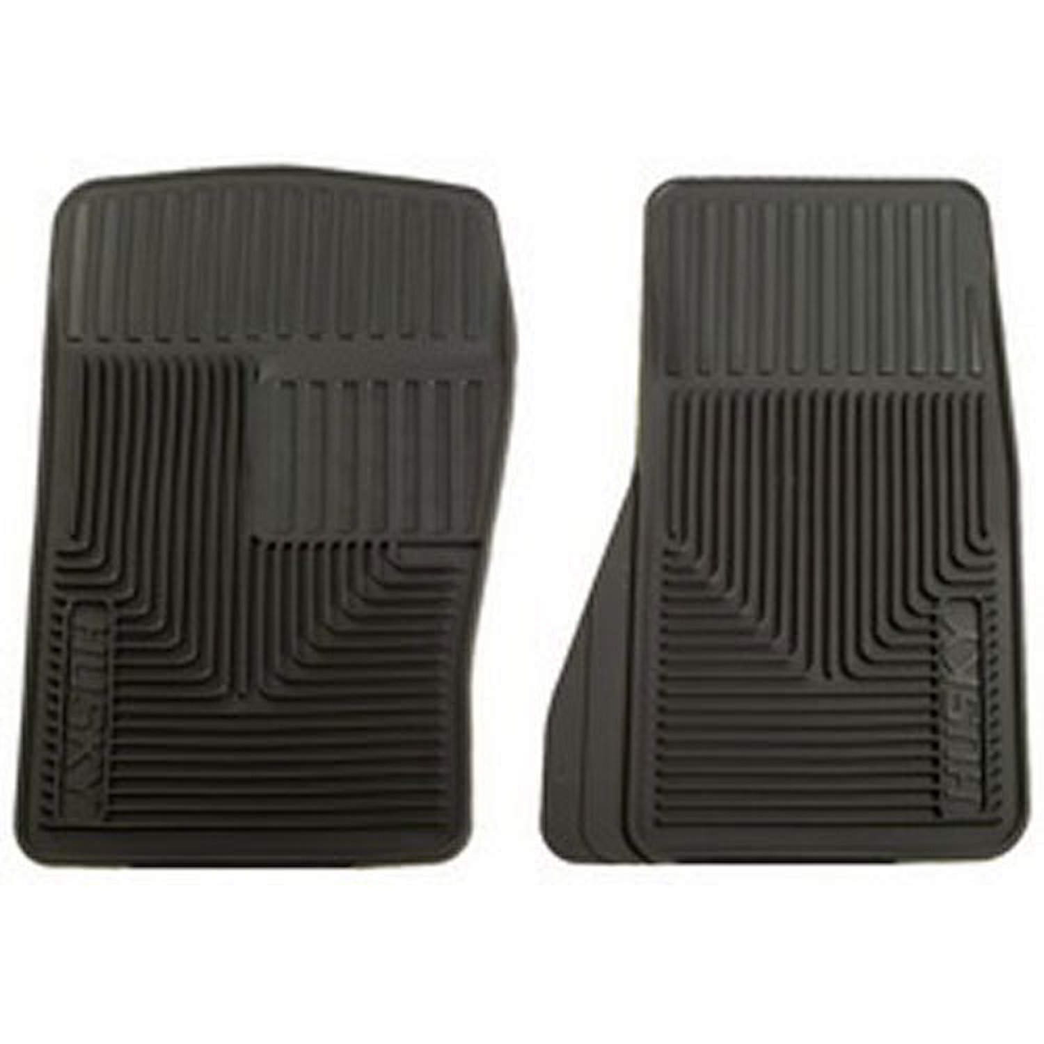 Black Heavy Duty Front Floor Mats, Fits Various Vehicle Applications