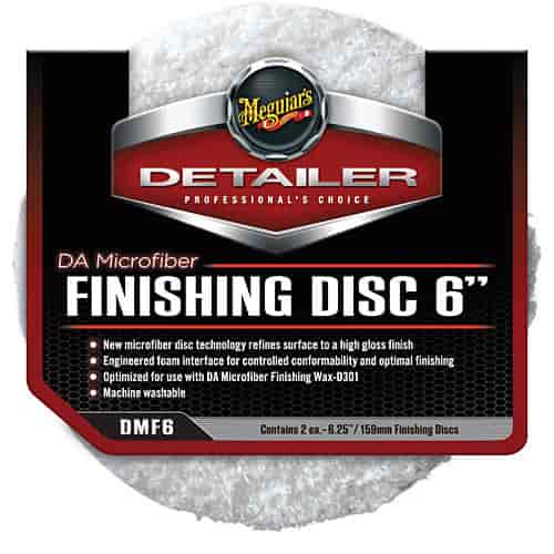 Dual Action Microfiber Finishing Discs 6" Dia.