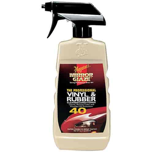 M40 Mirror Glaze Vinyl and Rubber Cleaner and Conditioner 16 OZ