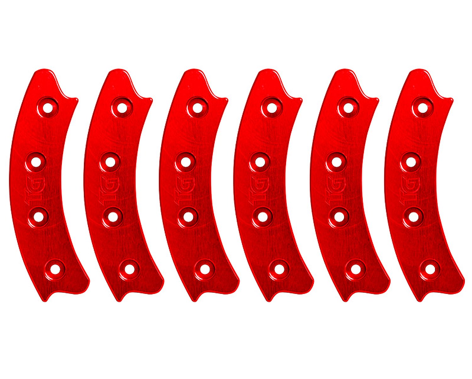 Beadlock Ring Segmented 17 Red Set of 6
