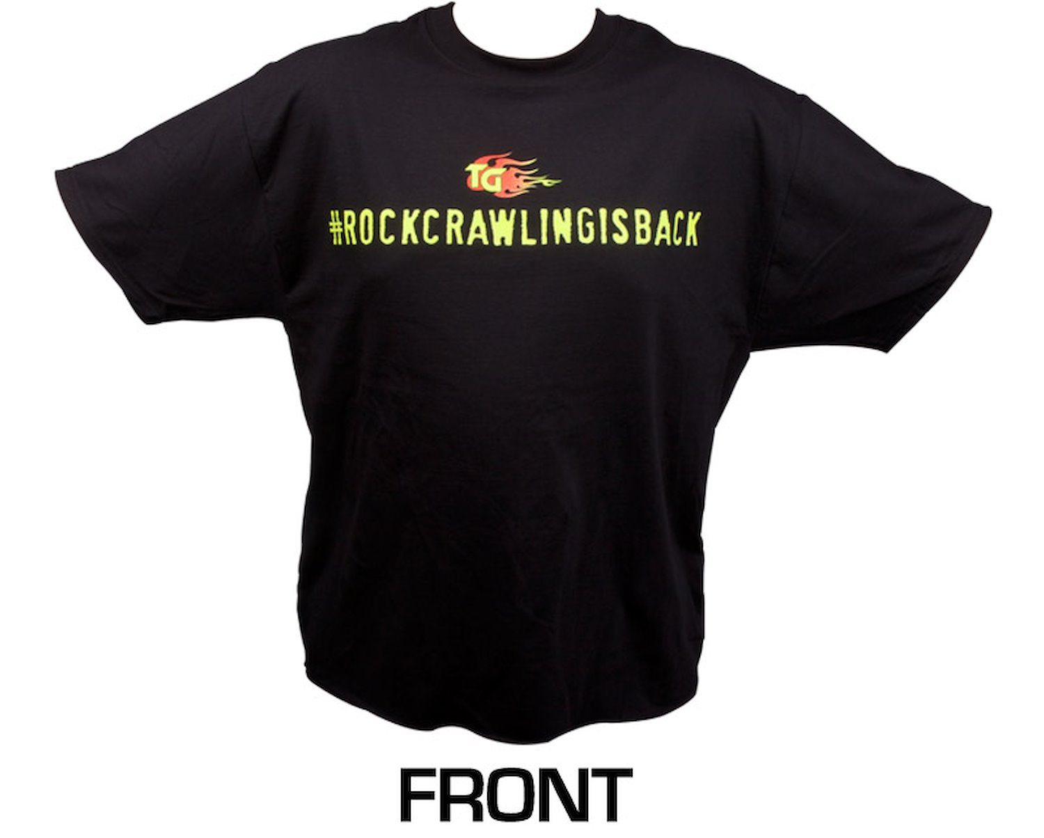 Short Sleeved Black Shirt #rockcrawlingisback XXX-Large