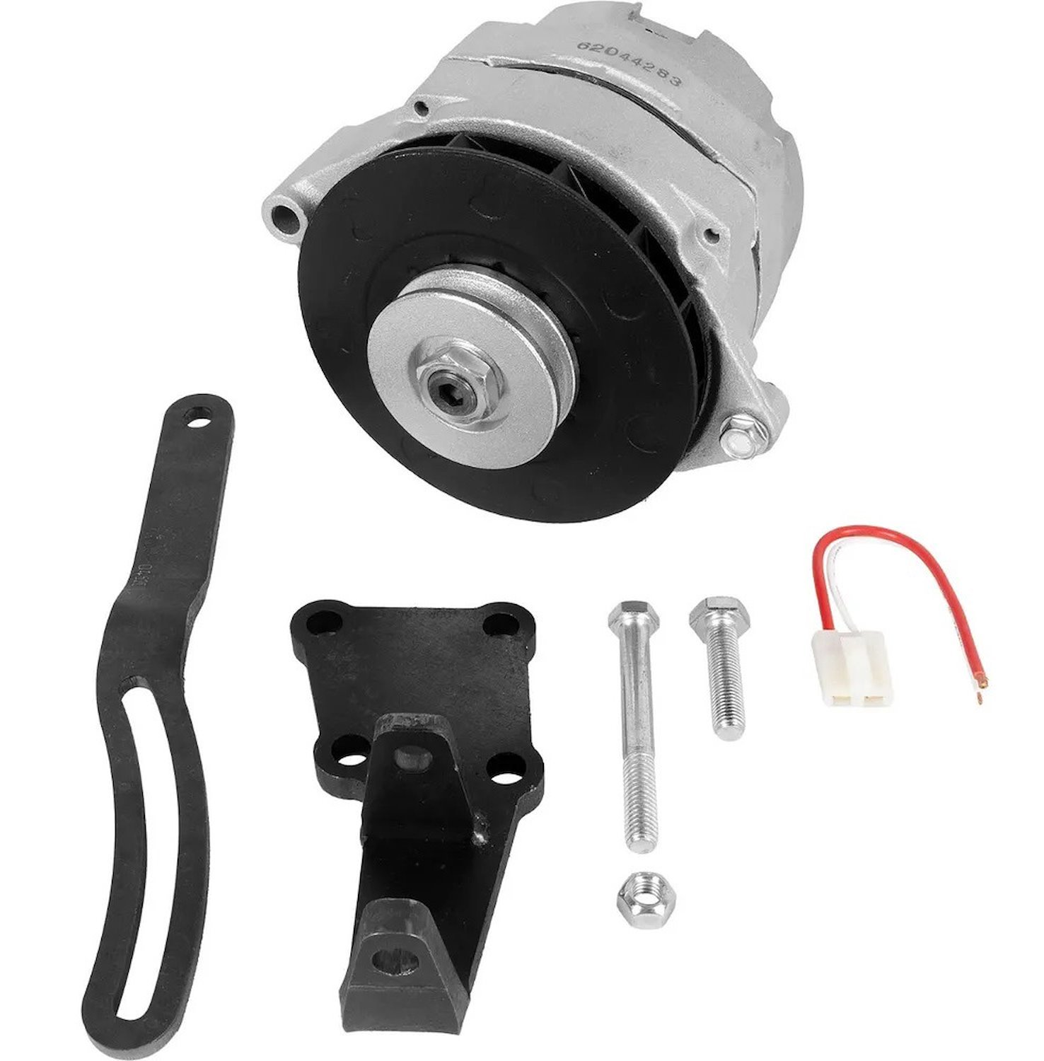 GM 3-Wire Alternator Kit with Bracket [78 AMP Output] for Select 1979-1995 Toyota Pickup, 4Runner 4-Cylinder Engines