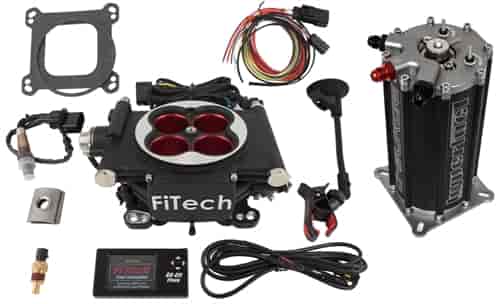 Go EFI-4 Power Adder 600 HP Throttle Body System Master Kit Includes: Single Pump Regulated G-Surge Tank