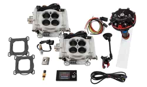 Go EFI 2x4 625 HP Dual Quad Throttle Body System Master Kit Includes: Hy-Fuel Single Pump In-Tank Retrofit Kit