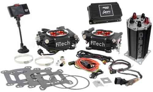 Go EFI 2x4 1200 HP Power Adder Throttle Body System Master Kit Includes: Dual Pump G-Surge Kit & Ignition Box
