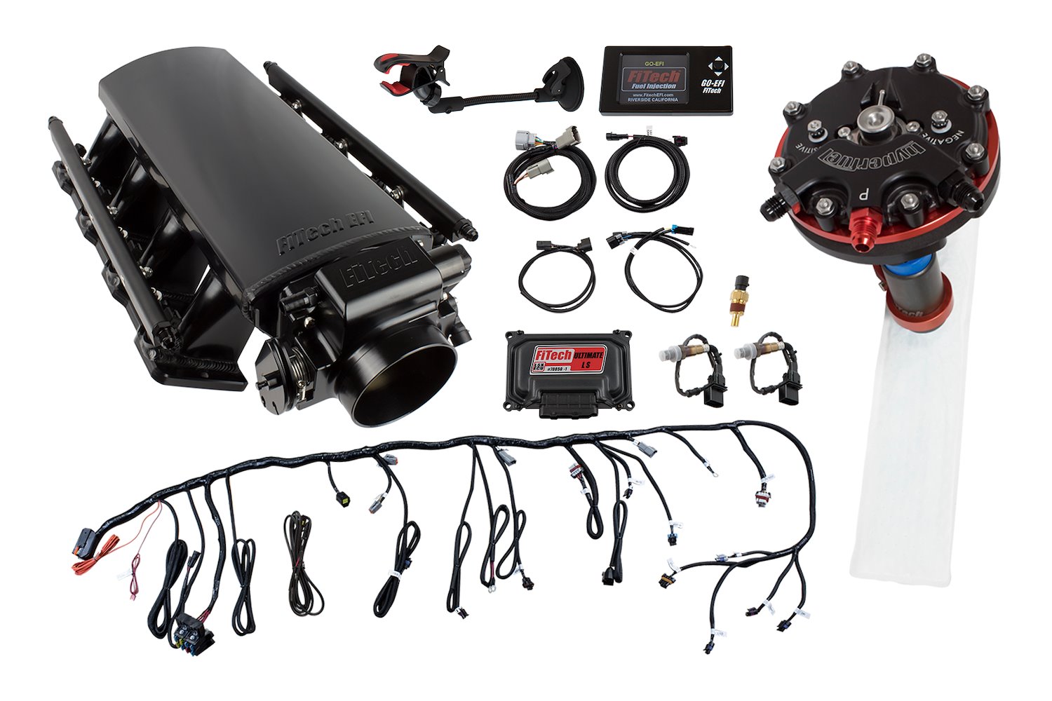Ultimate LS EFI Induction System LS1/LS2/LS6 500 HP with Hy-Fuel Single Pump Regulated In-Tank Retrofit Kit